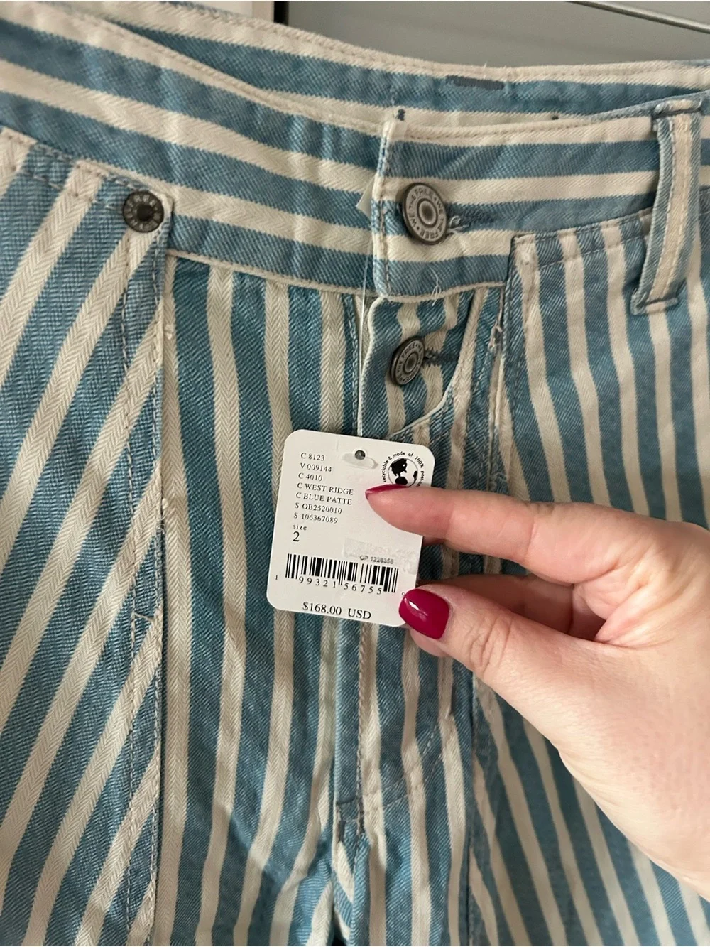 NWT Free People Runyon Striped Pants